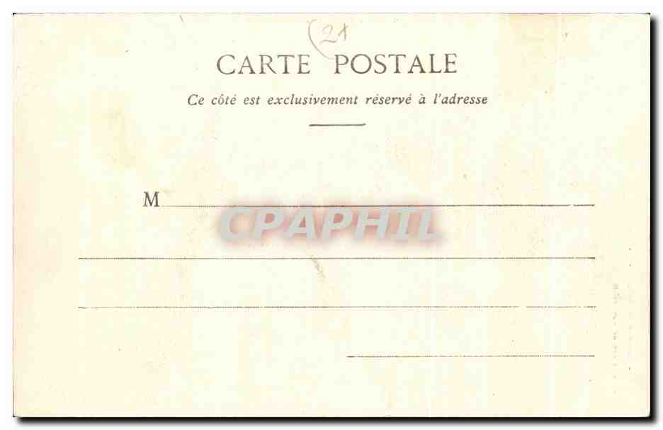 CPA Environs de Chatillon sur Seine Le Chateau de Rochefort — Rückseite