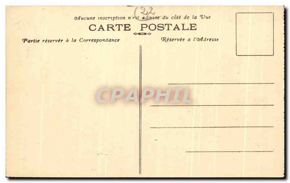 CPA Environs du Frehel Le Fort Lalatte Chateau de la Roche Goyon Bati en par un Seigneur de Matignon — Rückseite