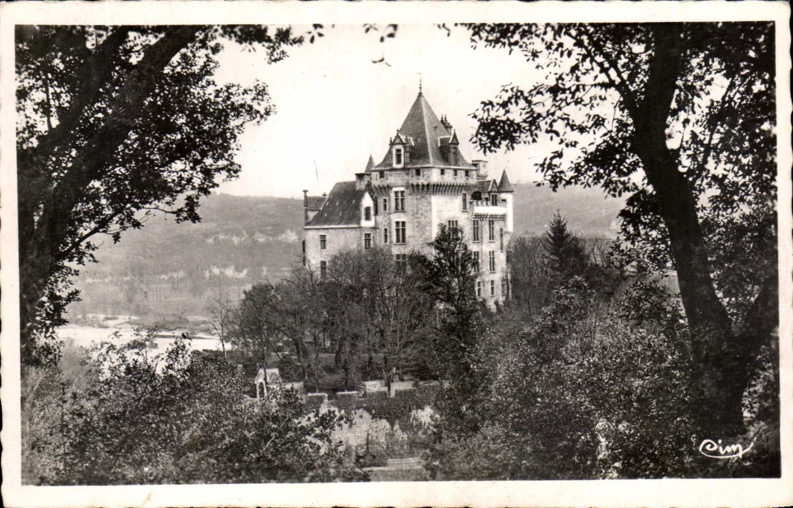 Vintage Postcard Surroundings of Carsac Castle of Montfort
