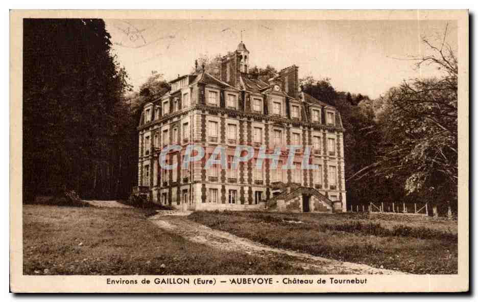 CPA Environs de Gaillon Aubevoye Chateau de Tournebut