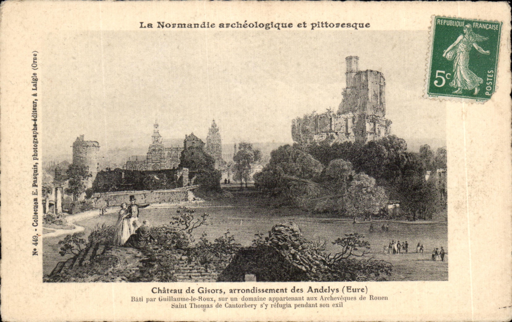 CPA La Normandie archeologique et pittoresque Chateau de Gisors arrondissement des Andelys