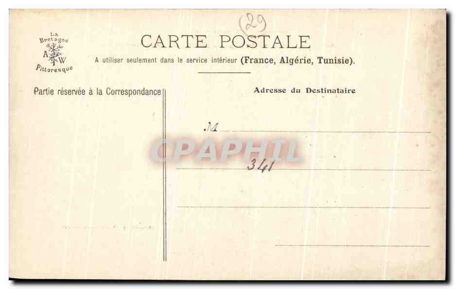 CPA Le Bretagne Pittoresque Chateaux De Bretagne Keriolet Pres Concarneau Vache  — Verso