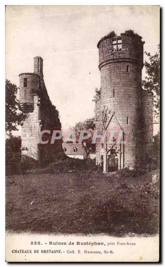 CPA Ruines De Rustephan Pres Pont Aven Chateau De Bretagne 