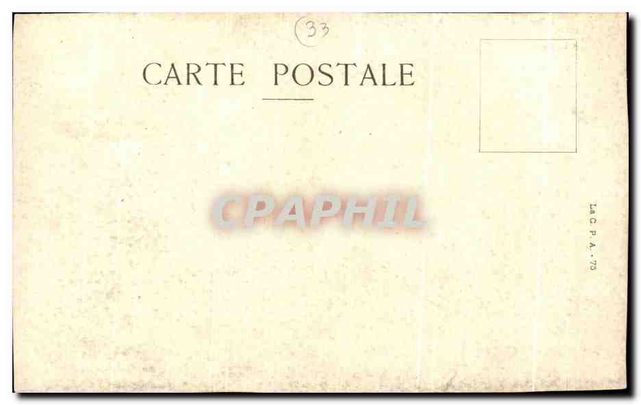 CPA Ancienne Guyenne Bordeaux Ancien Chateau Trompette — Verso
