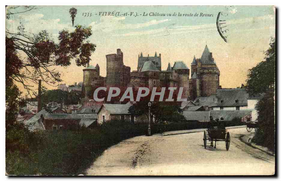VITRÉ (Il.-et-V.) - Le Château vu de la route de Rennes