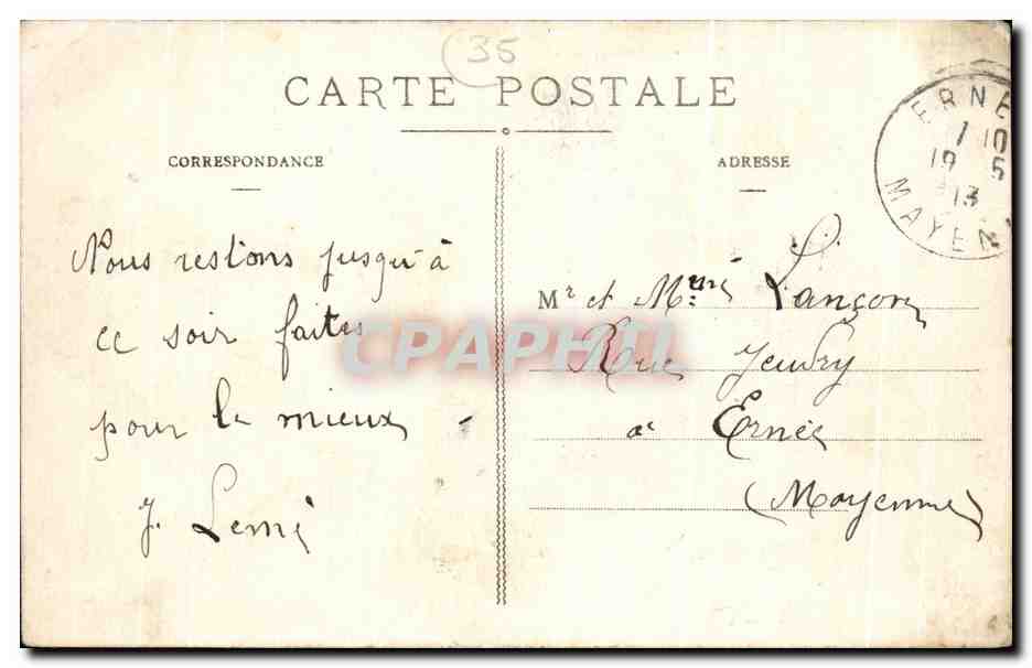 VITRÉ (Il.-et-V.) - Le Château vu de la route de Rennes — Rückseite