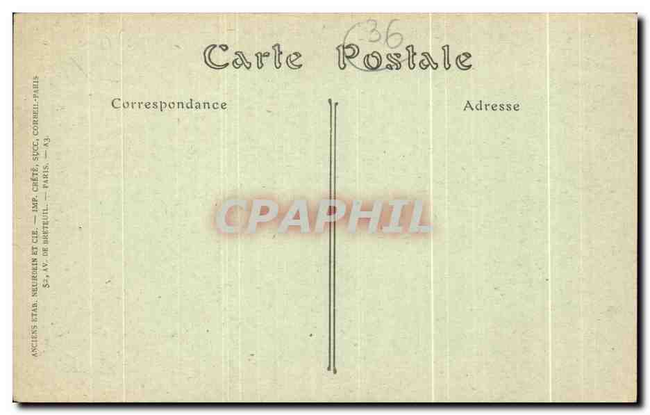 CPA Chateauroux Chateau Raoul Et Le Parc — Rückseite