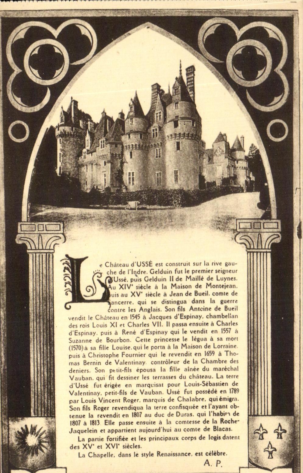 CPA Le Chateau D'Usse Est