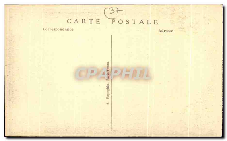 CPA Le Chateau De Azay  — Rückseite