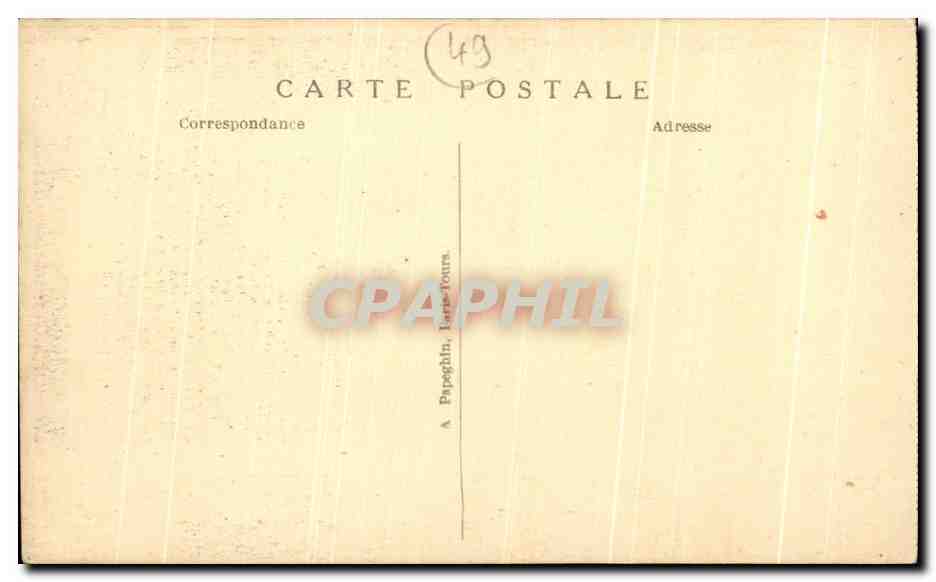 CPA Angers Chateau — Rückseite