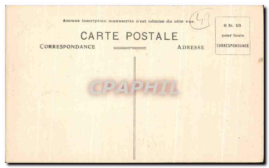 CPA Angers Le Chateau Commence sous Philippe Auguste et acheve sous Louis fut  — Rückseite