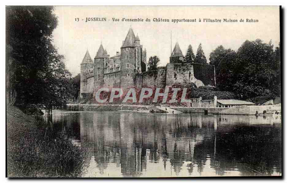 Josselin — Vue d'ensemble du Château appartenant à l'illustre Maison de Rohan — n°13