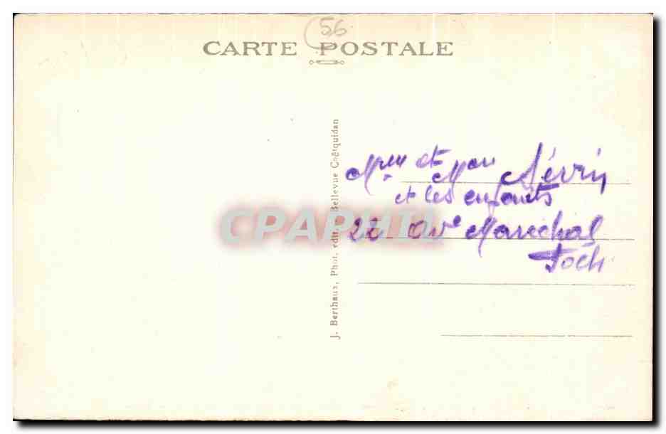 Camp de Coetquidan — Chapelle et Château du Bois du Loup — J. Berthaus, Phot. Bellevue Coetquidan — Back
