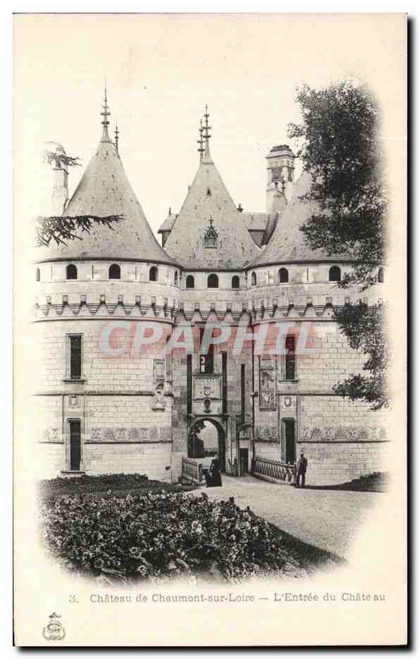 Château de Chaumont-sur-Loire — L'Entrée du Château — éditeur S.A. de la Poste