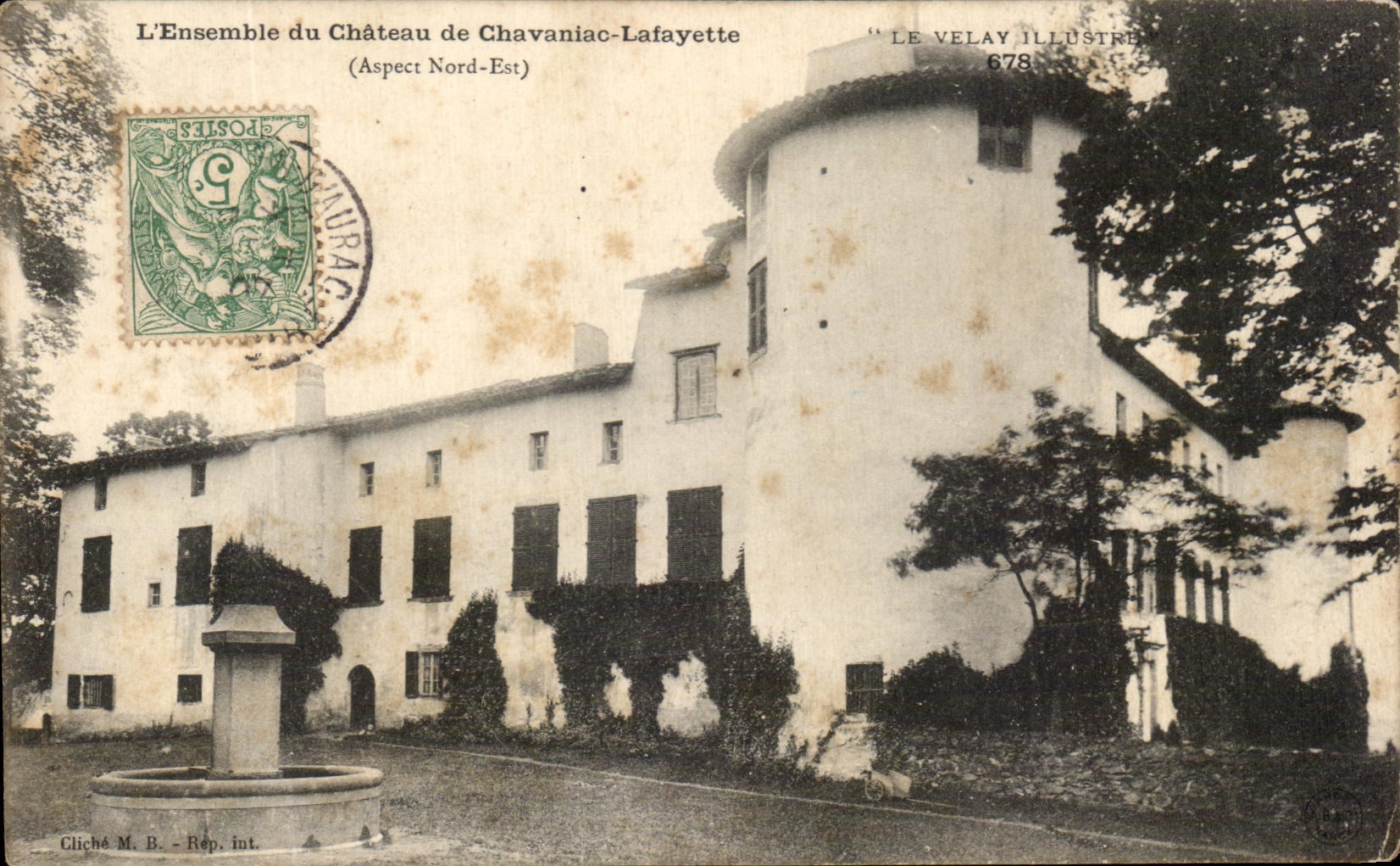 CPA L'Ensemble Du chateau De Chavaniac Lafayette