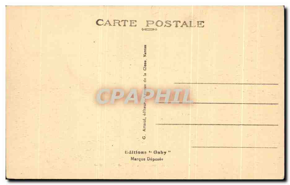 CPA Missillac Chateau De La Bretesche — Back