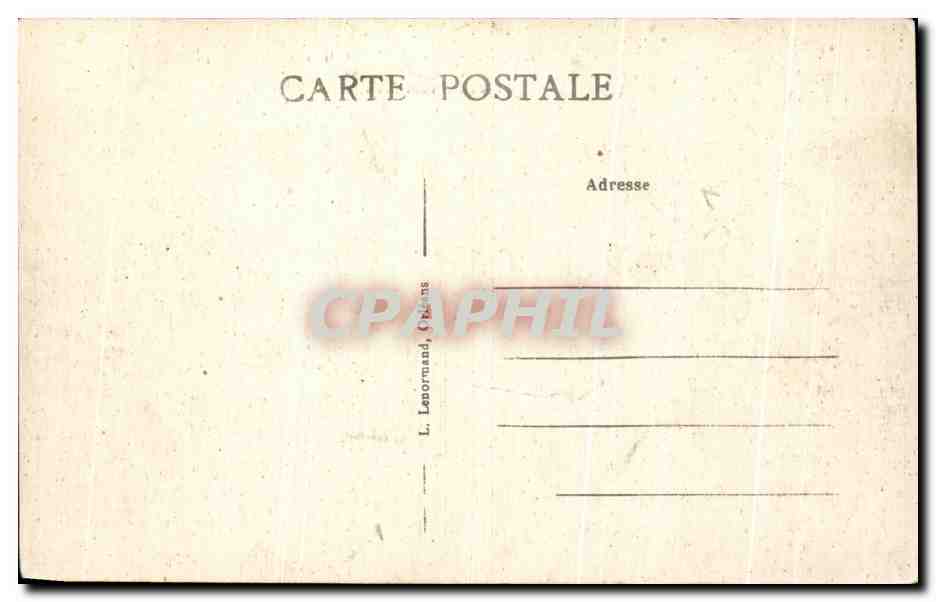 CPA La Ferte St Aubin Le Chateau Pont Levis — Rückseite
