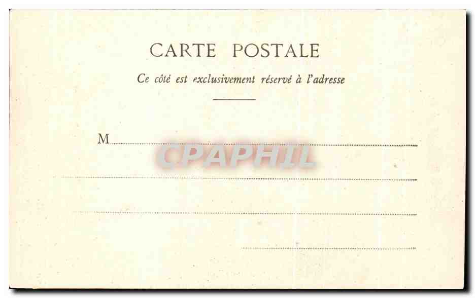 CPA Malesherbes Chateau De Rouville — Rückseite