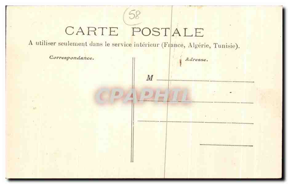CPA Corvol L'Orgueilleux Chateau de Villette — Rückseite