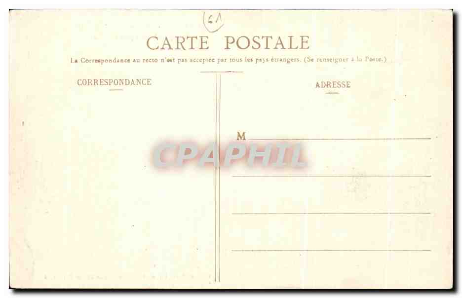 CPA Flers Chateau Hotel de Ville Inaugure le 28 septembre 1902 — Rückseite