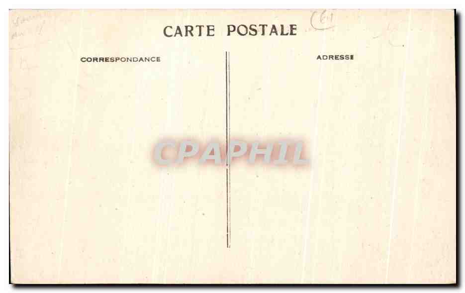 CPA Chateau de Carrouges Grille du Parc — Rückseite