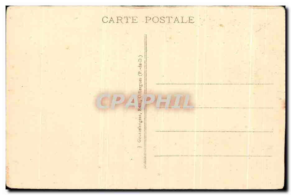 Château de Tournœl — L'Auvergne Poétique — G. d'O. - 1188 — Verso