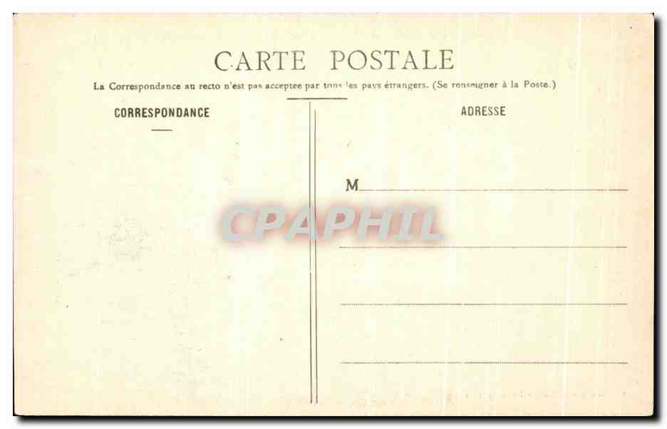 Seigneurié des Mesnuls — Le Château - Aile de la Bibliothèque — Éditeur : Société des Cartes Postales de France, n°12 — Verso
