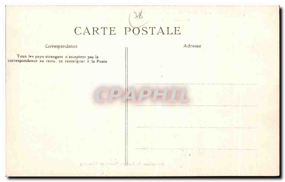 Les Mesnuls (S.-et-O.) — Perspective du Château et Environs de Montfort-l'Amaury — Verso