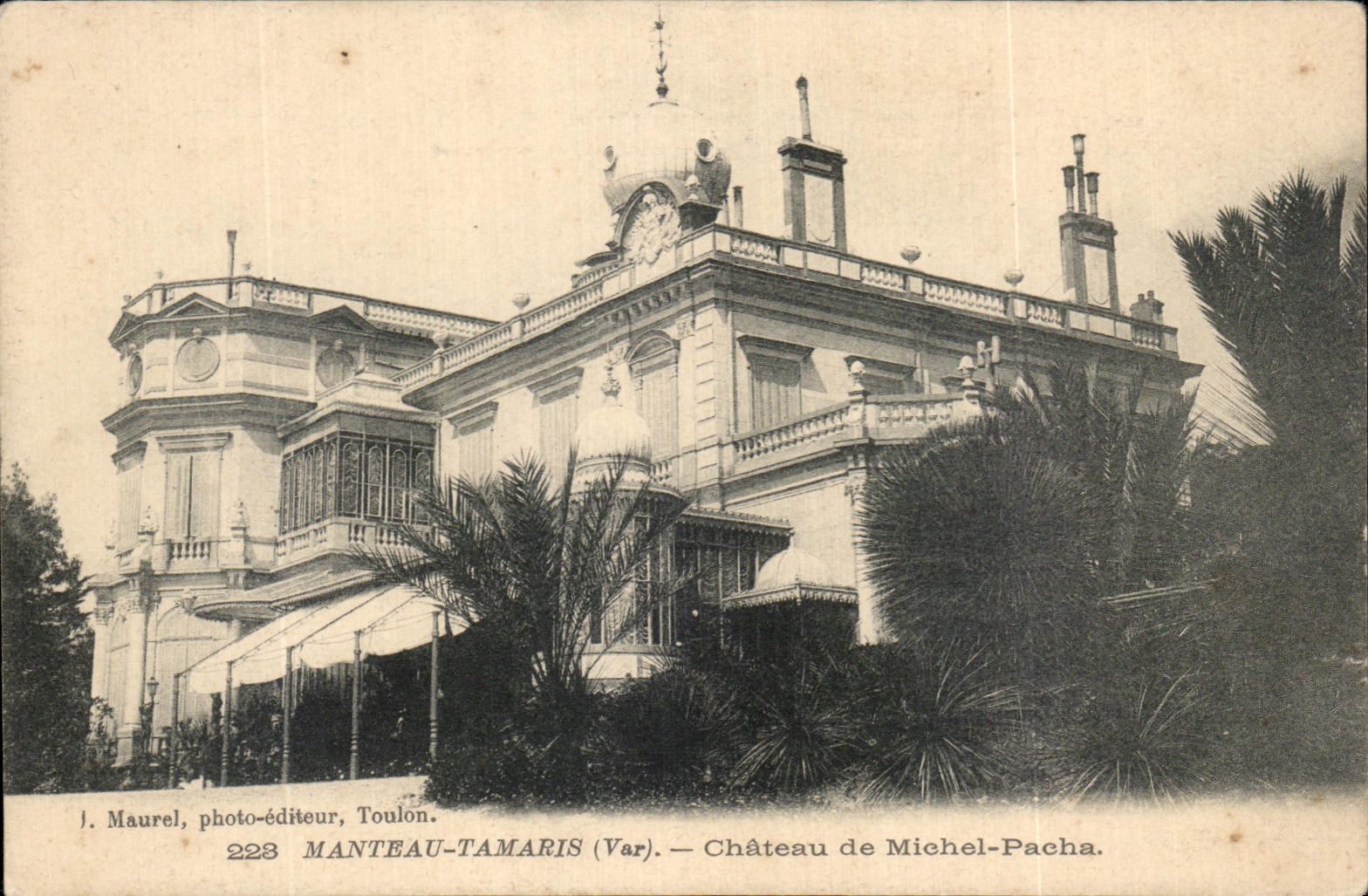 CPA Manteau Tamaris Chateau De Michel Pacha