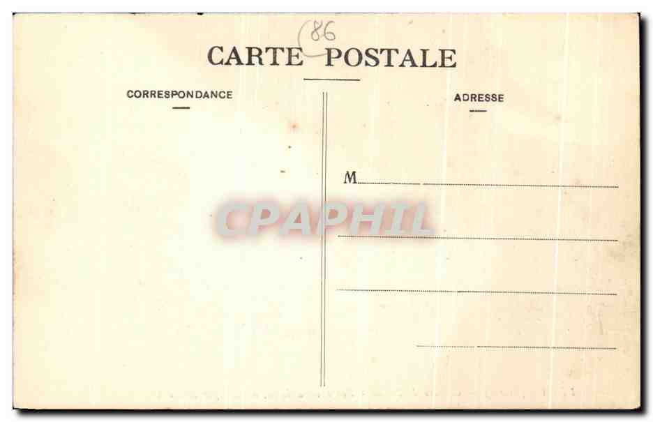 Dissais (Vienne) — Château de Dissais — Vue à vol d'oiseau, dessinée par Mérovak — Verso