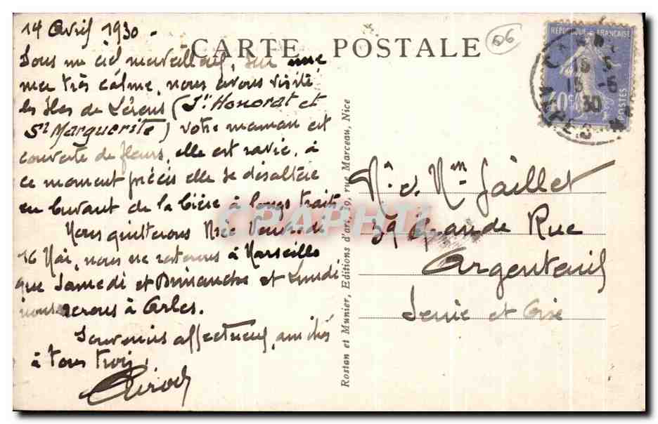 CPA Cannes Ile Sainte Marguerite Le Fort Prisons de Bazaine et du Masque de Fer — Rückseite
