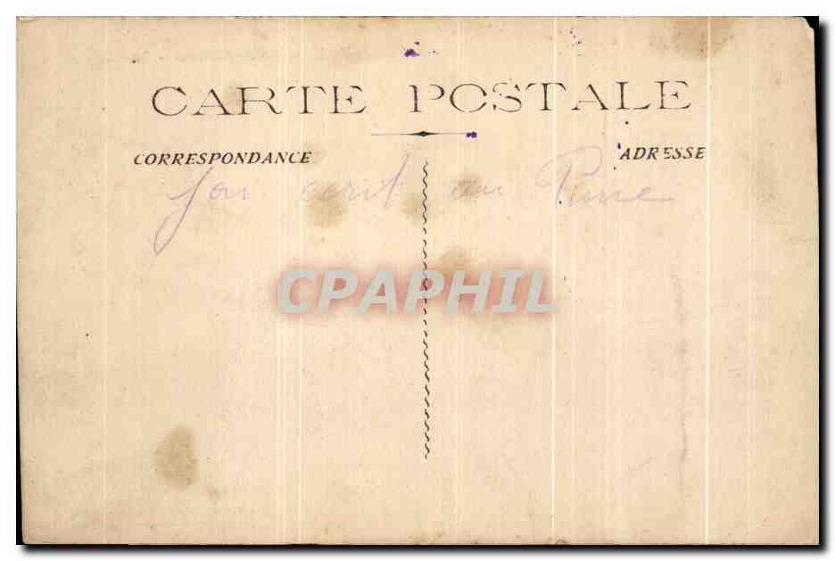 CPA Cannes Ile St Honorat Le Chateau — Verso