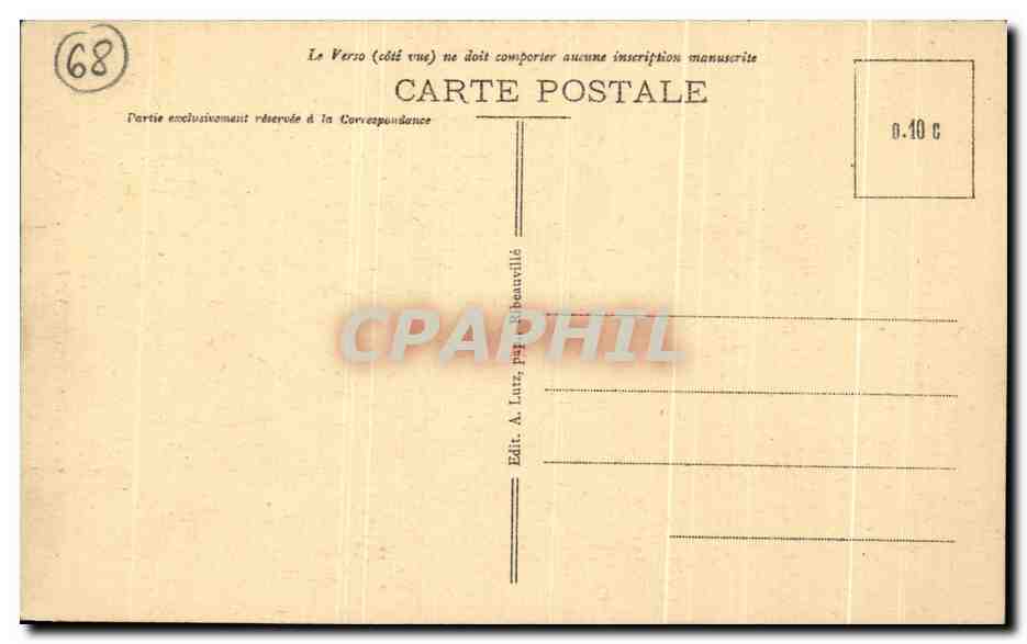 CPA Ribeauville Tour de la Cigogne — Rückseite