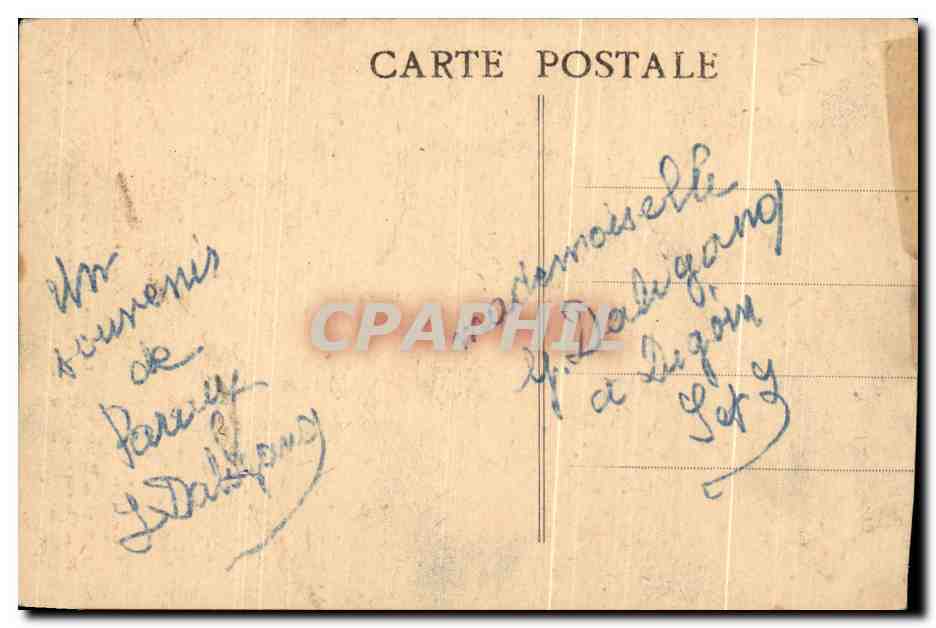 Paray-le-Monial — Le Groupe de l'Apparition et le tombeau de M. le Chanoine Gillot, ancien Supérieur des Chaplains qui fit édifier le Dôme du Sacré-Cœur — Brivet édit. Phot. Combich-Macgn — Verso