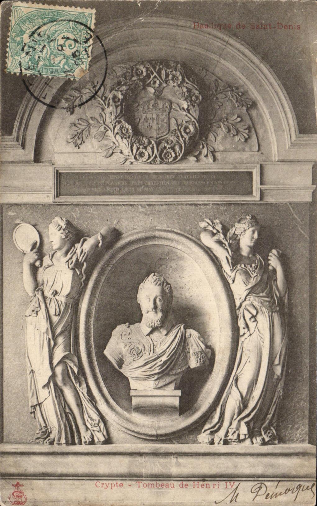 CPA Crypte Tornbeau de Henri IV Basilique de St Denis 