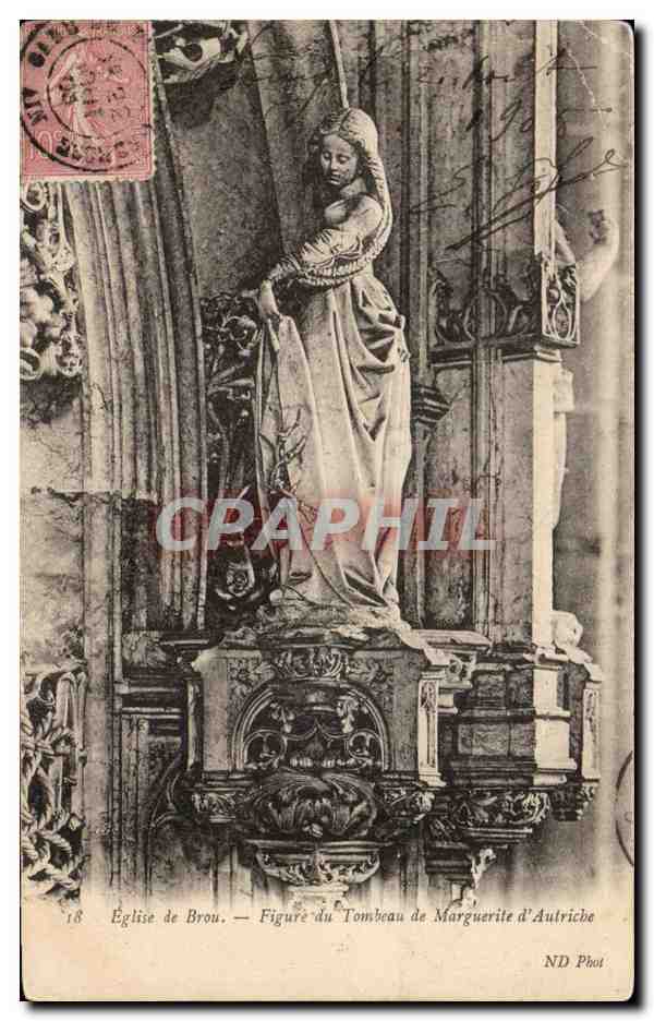 CPA Eglise de Brou Figure du Tombeau de Marguerite d'Autriche