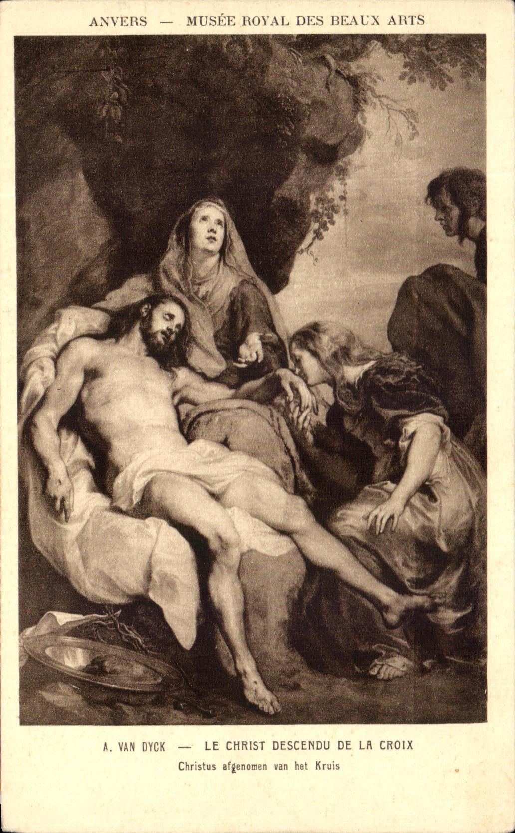 CPA Van Dyck Le Christ Descendu De La Croix