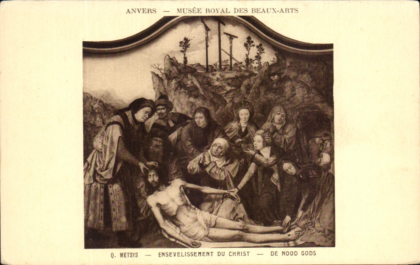 CPA Anvers Musee Royal Des Beaux Arts Metsys Ensevelissement Du Christ