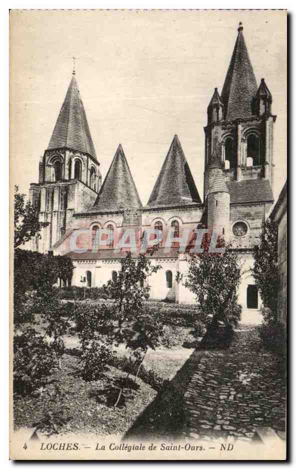 CPA Loches La Collegiale De Saint Ours