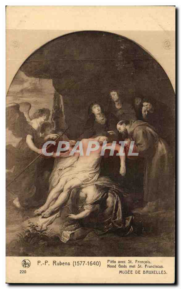 CPA Rubens Pleta Avec St Francois Musee De Bruxelles