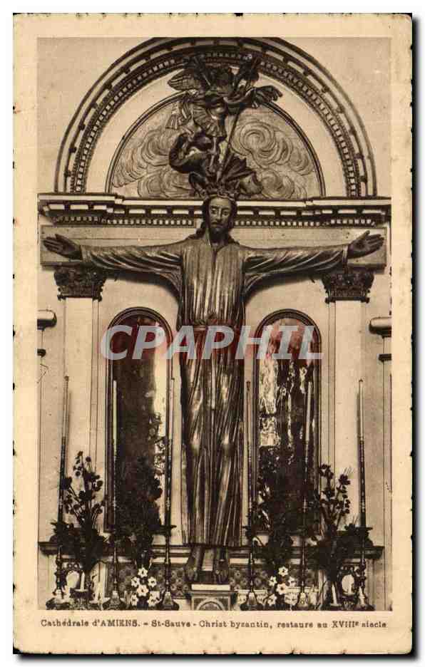 Cathédrale d'AMIENS — St-Sauve — Christ byzantin restauré au XVIIIe siècle