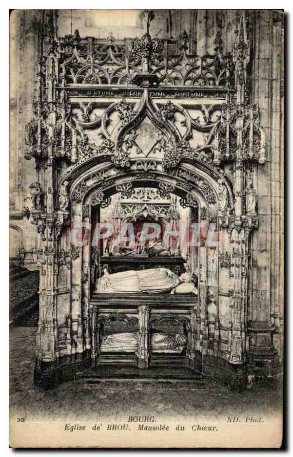 CPA Bourg L'Eglise de Brou Le Choeur