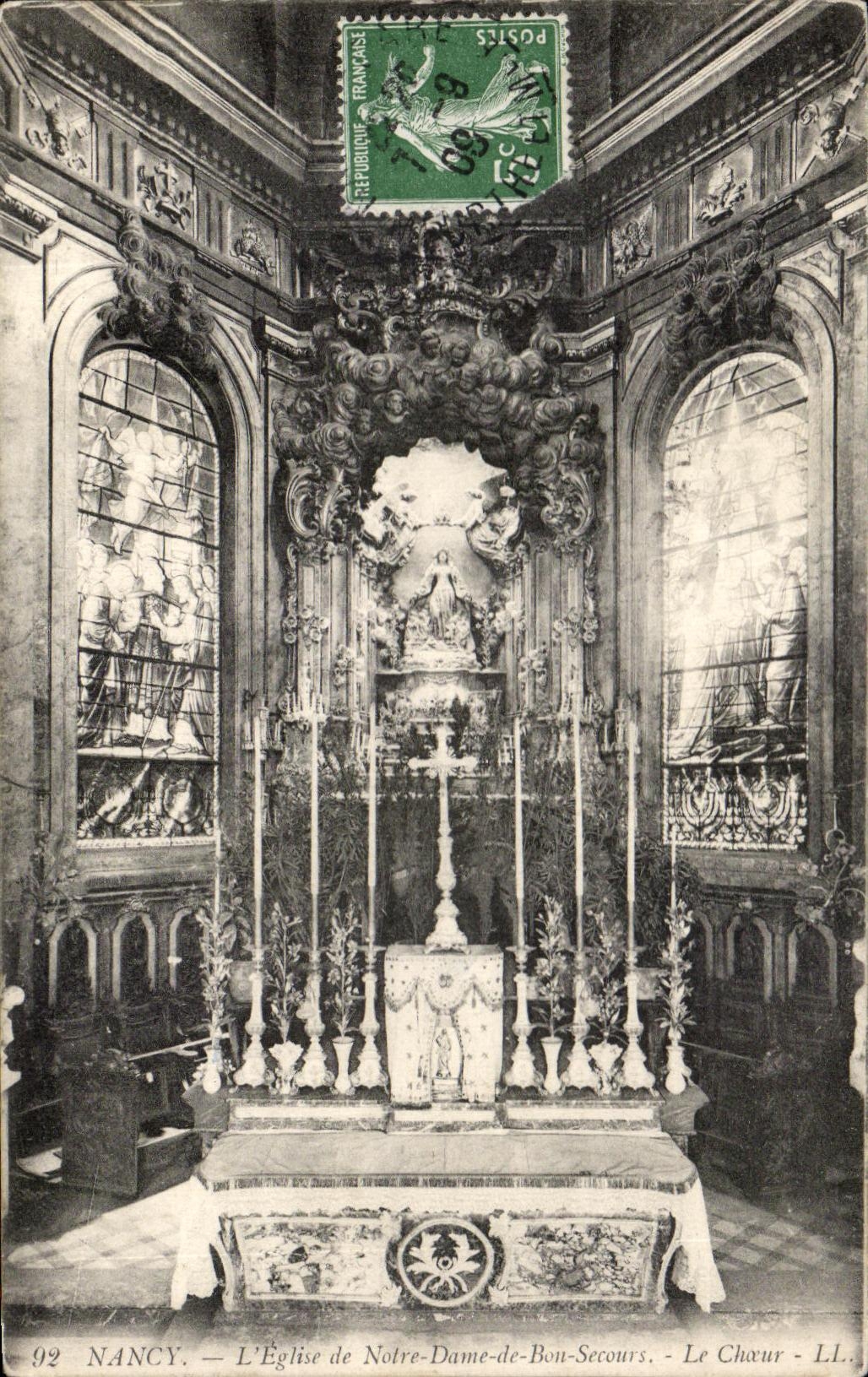 CPA Nancy L'Eglise de Notre Dame de Bon Secours le Choeur