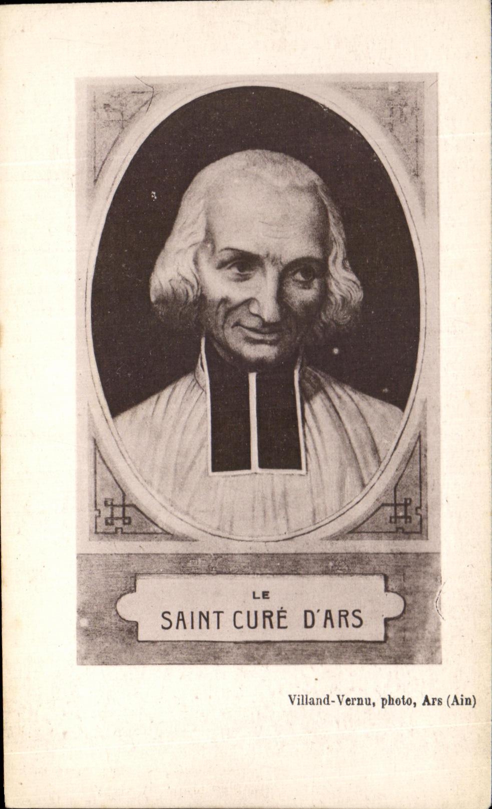 Le Saint Curé d'Ars — portrait — Villand-Vernu, photo, Ars (Ain)