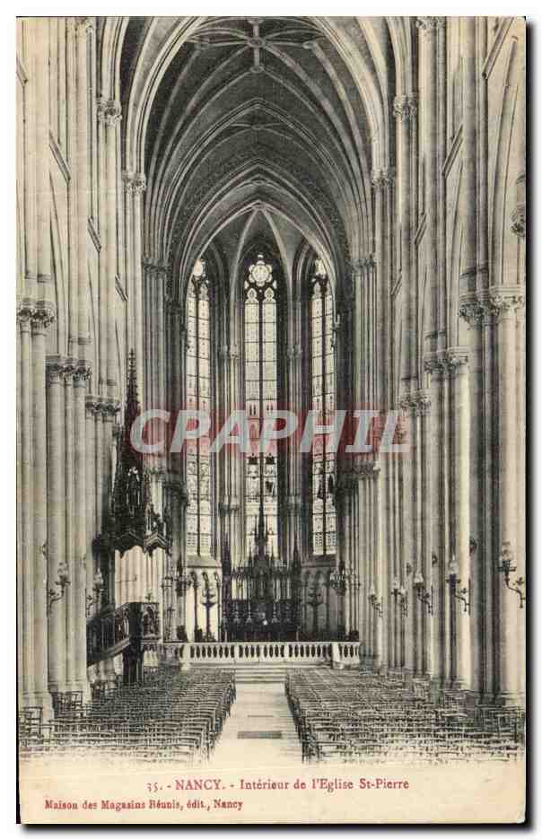 CPA Nancy Interieur de l'Eglise St Pierre 