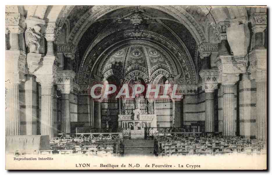 LYON — Basilique de N.-D. de Fourvière — La Crypte