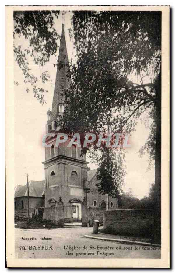 Bayfux — L'Église de St-Exupère où sont les tombes des premiers Évêques — Courtin Tabacs, n°78