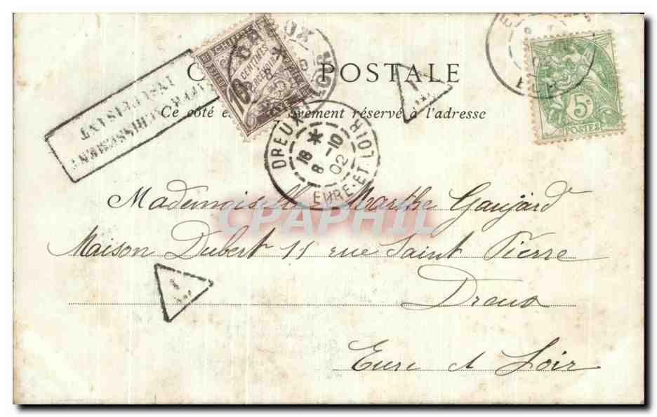 Évreux — Un Bras de l’Iton et la Tour de l’Horloge — Collections ND. Phot. n°32 — Reverso