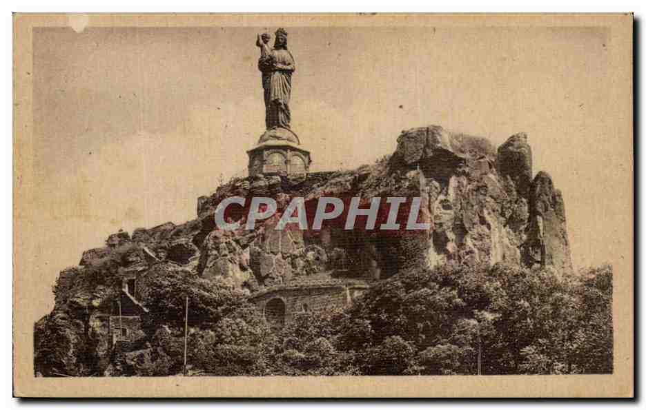 CPA Le Puy La Statue Colossale De Notre Dame De France