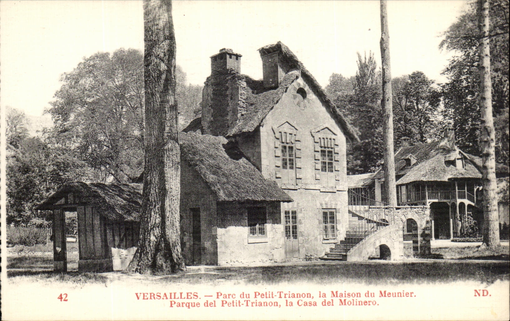 CPA Versailles Parc Du Petit Trianon La Maison Du Meunier Parque Del Patit Trianon